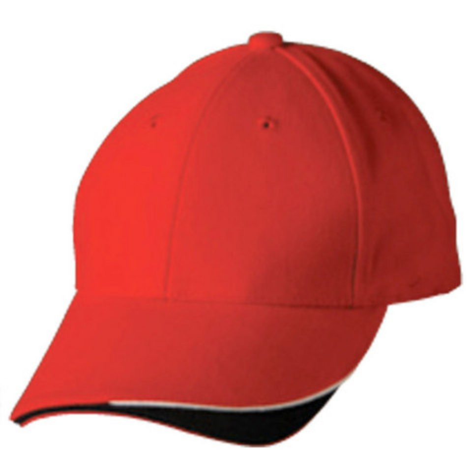 HORIZON Tri-Colour Baseball Cap Red White Navy WS-CH68 Blank Clothing