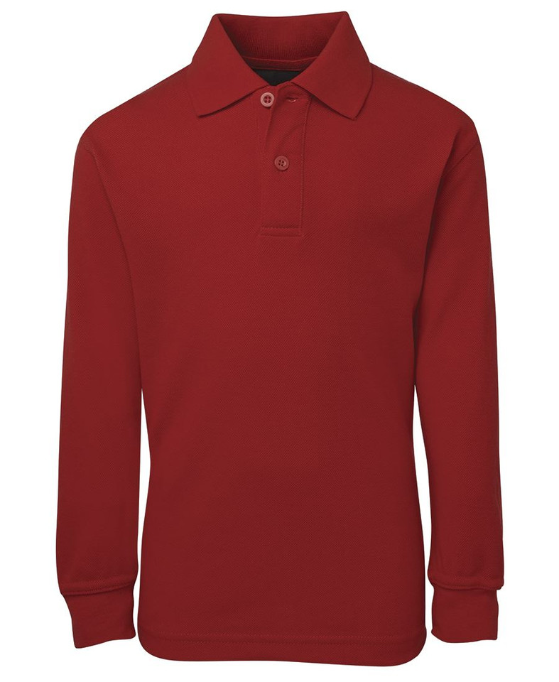 SHELBY  kids long sleeve polo Red