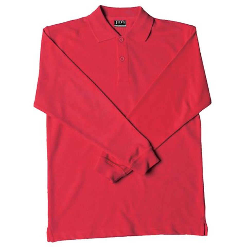 wholesale | kids long sleeve polo | red
