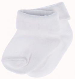 HAPPY | baby socks | White with Cuff