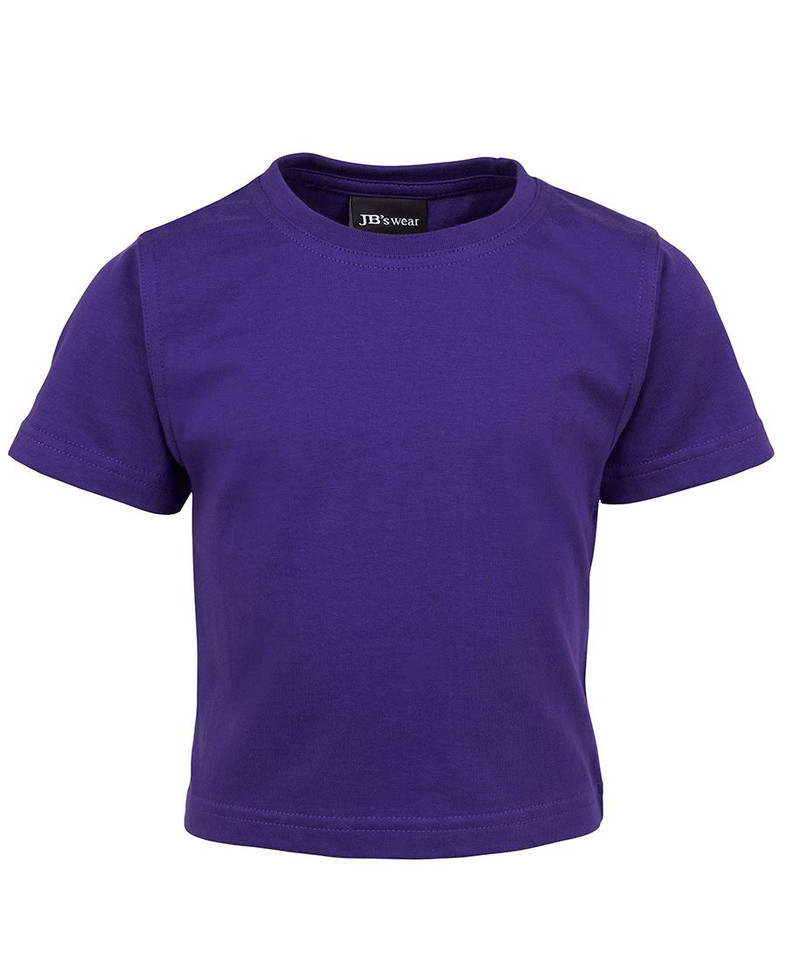 Purple Avery Baby Infant 100% Cotton T-Shirt, a soft, comfortable short-sleeve tee ideal for newborns and screen printing.