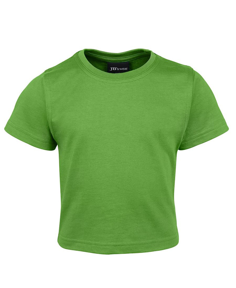 Lime Avery Baby Infant 100% Cotton T-Shirt, a soft, comfortable short-sleeve tee ideal for newborns and screen printing.