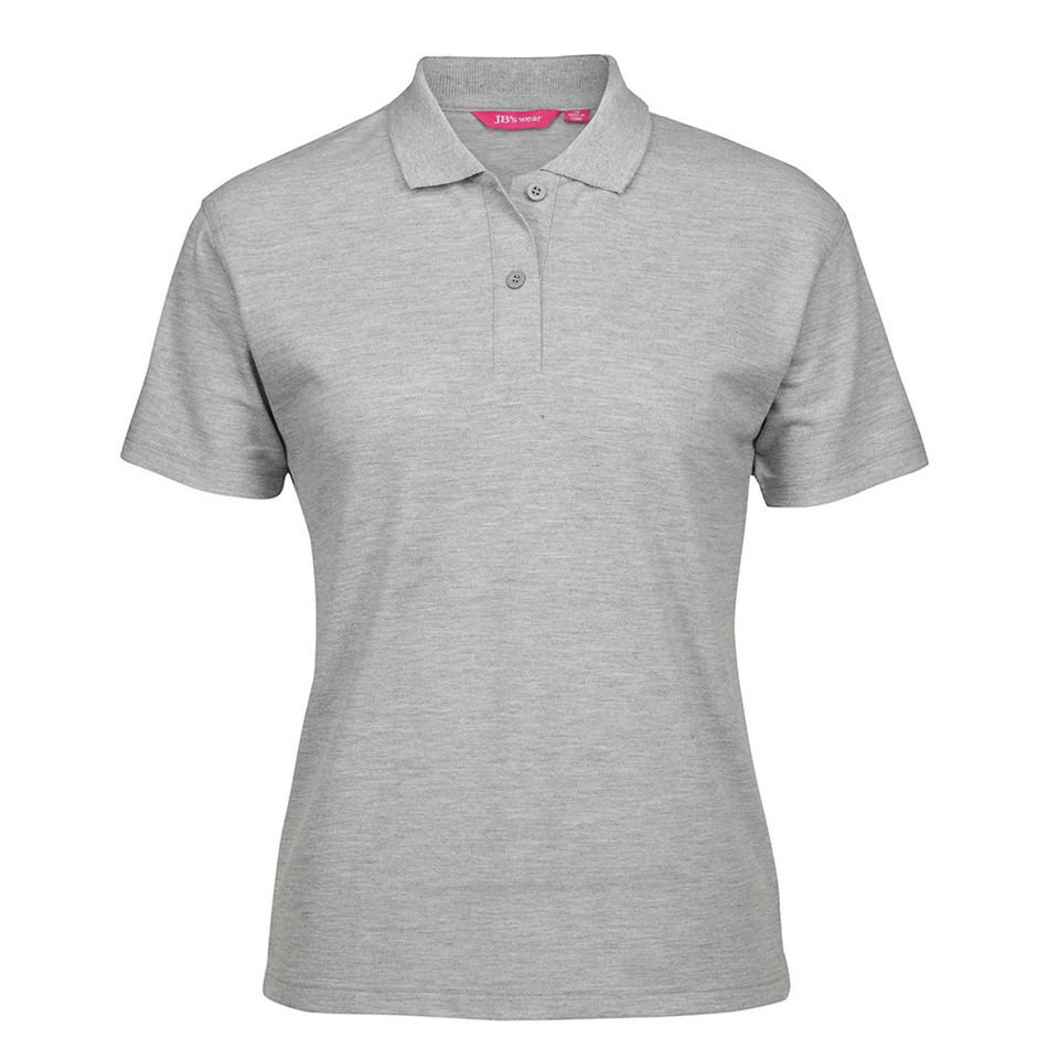 Plain MATHILDA women's short-sleeve polo shirt in durable poly-cotton pique knit, featuring easy-care and comfortable fabric, ideal for uniforms and custom embroidery.