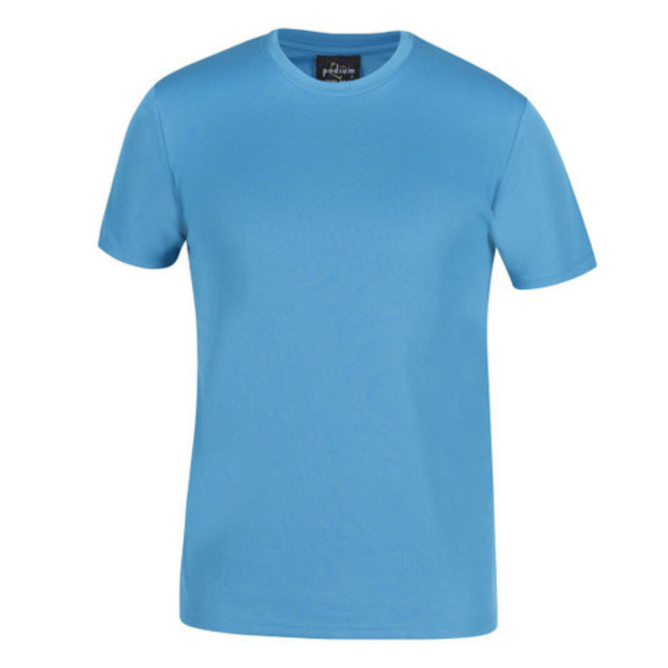 FAME Quick Dry Poly Sports Tshirt Aqua JB-7PNFT Blank Clothing