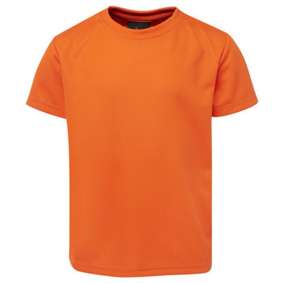 FAME Quick Dry Poly Sports Tshirt Orange JB-7PNFT Blank Clothing