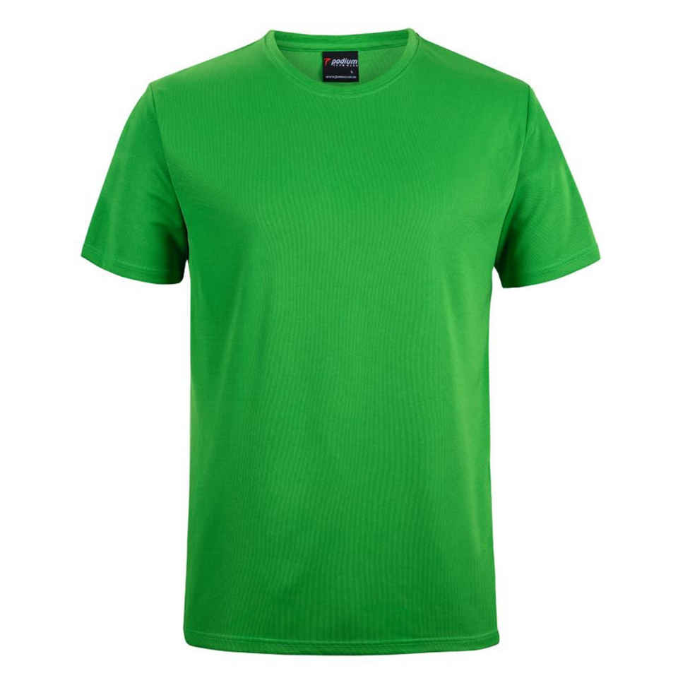 FAME Quick Dry Poly Sports Tshirt Pea Green JB-7PNFT Blank Clothing