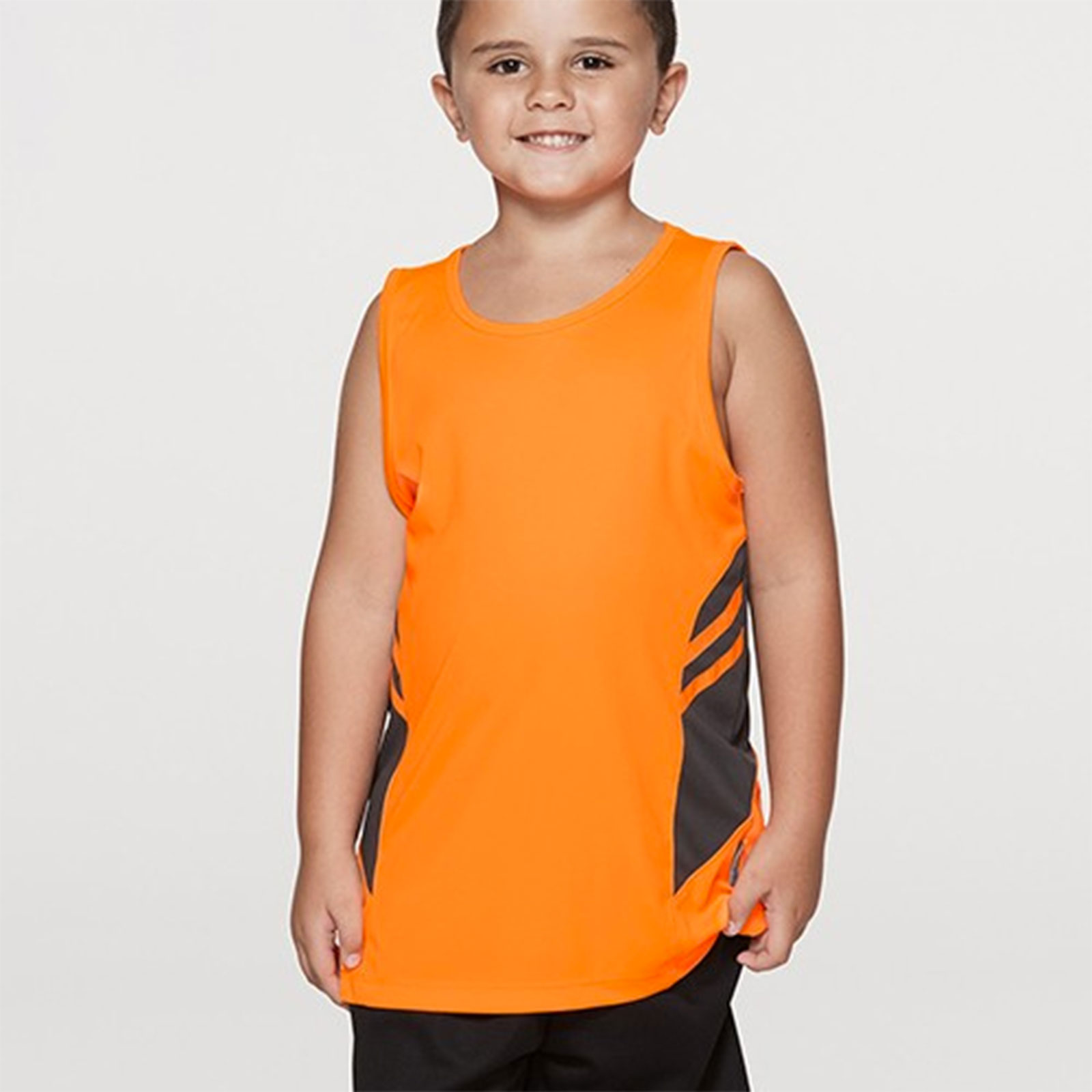 TALENT | Plain Kids Contrast Sports Singlet
