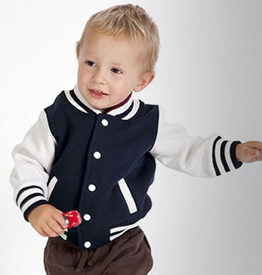 red and white baseball jacket