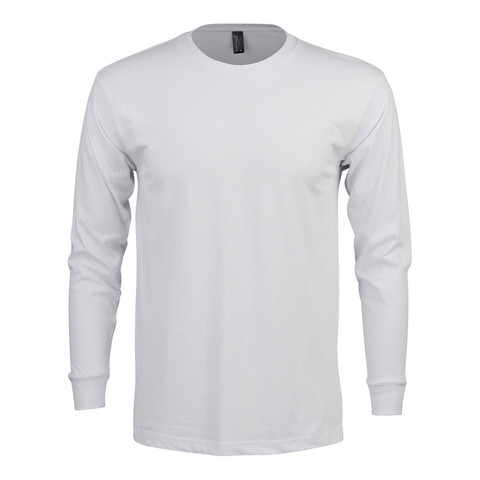 Mens Long Sleeve 100% Cotton TShirt 