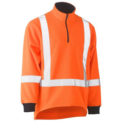 Bisley Taped Hi Vis Vic Rail Polar Fleece Jumper BK6816T main image 1