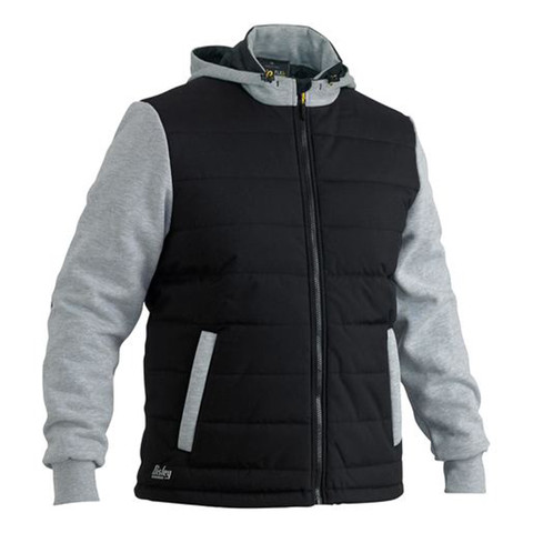 Flx & Move™ Contrast Puffer Fleece Hooded Jacket
