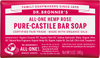 Dr Bronner's All-One Hemp Rose Pure-Castile Soap Bar