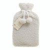 Aroma Home Cream Teddy Bouclé 2L Hot Water Bottle