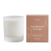 St Eval Sandalwood & Cedar Lamorna Glass Candle