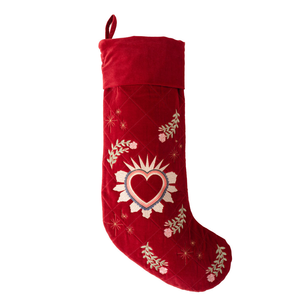 Elizabeth Scarlett Sacred Heart in Rouge Stocking | Bath & Unwind
