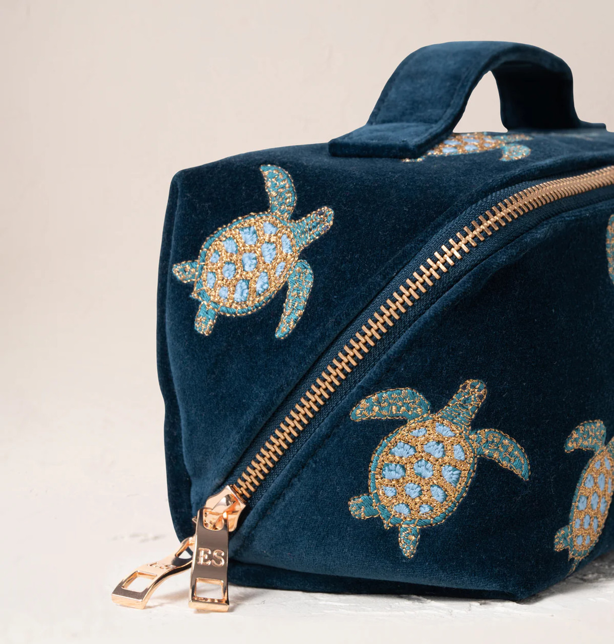 Elizabeth Scarlett Turtle Conservation Marine Navy Velvet