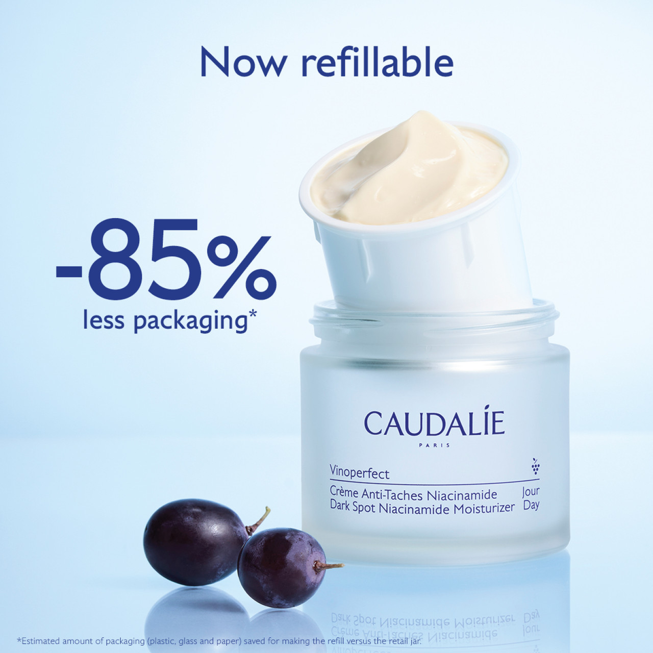 Caudalie Vinoperfect Brightening Refillable Moisturiser with