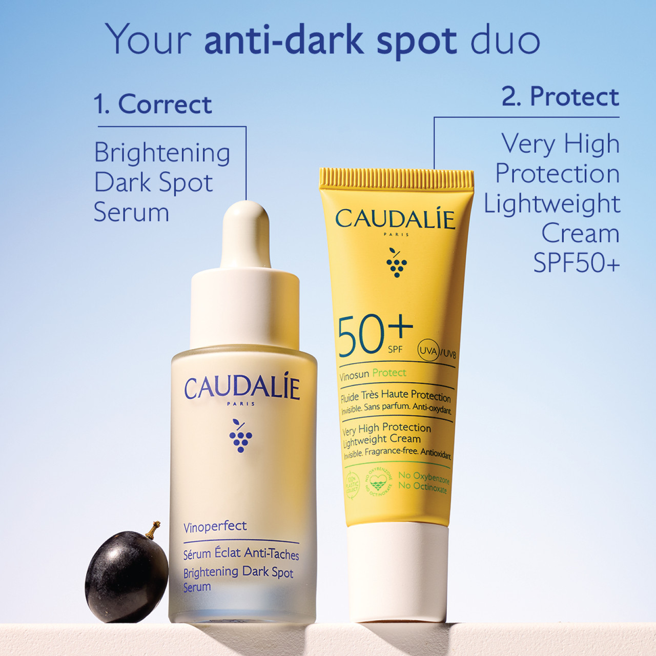 コーダリー Vinoperfect Serum&Suncare Set 2025 Caudalie Vinoperfect Serum & Suncare Set | Bath & Unwind