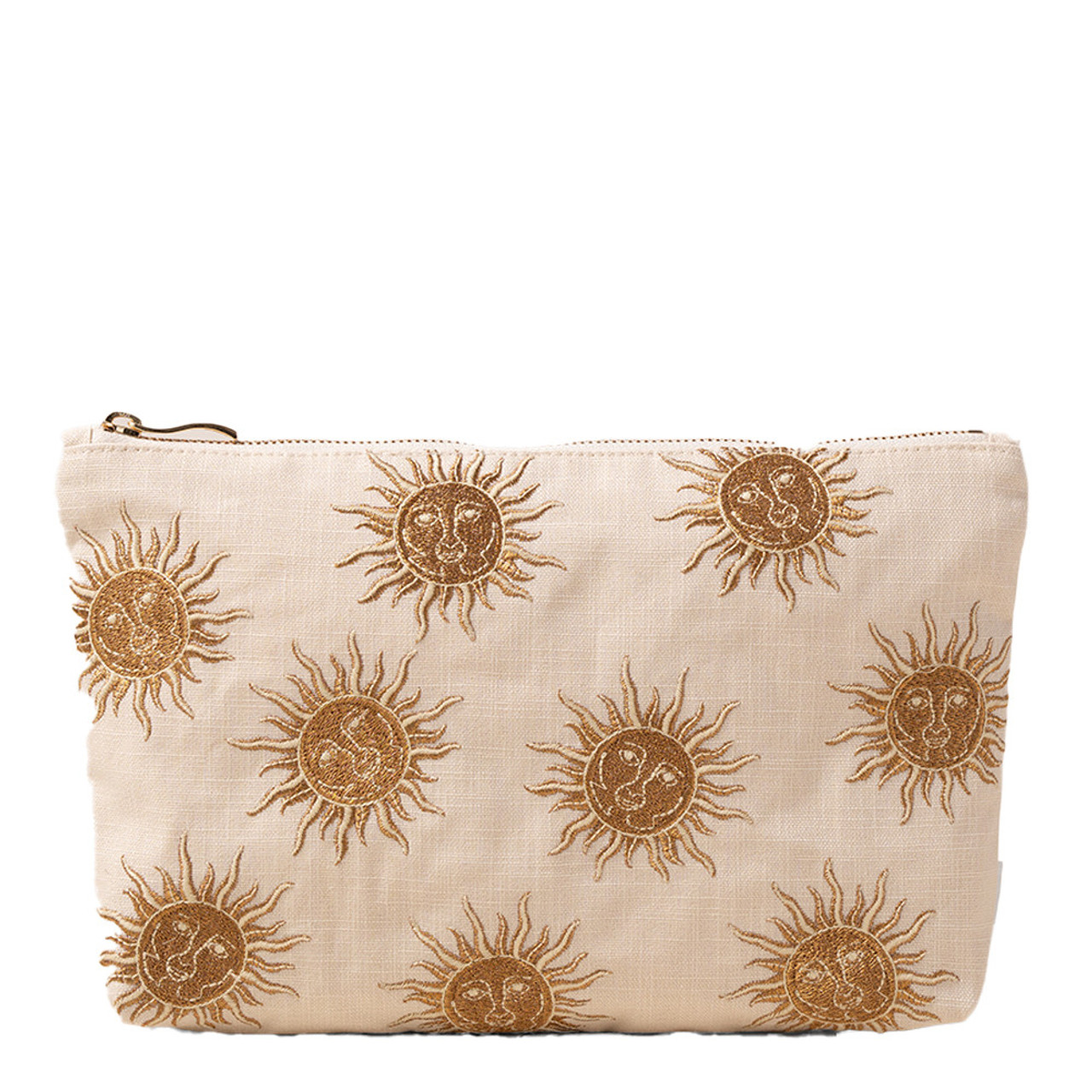 送料・関税無料【Elizabeth Scarlett】SunGoddess EverydayPouch Elizabeth Scarlett Sun Goddess Oat Cotton Everyday Pouch