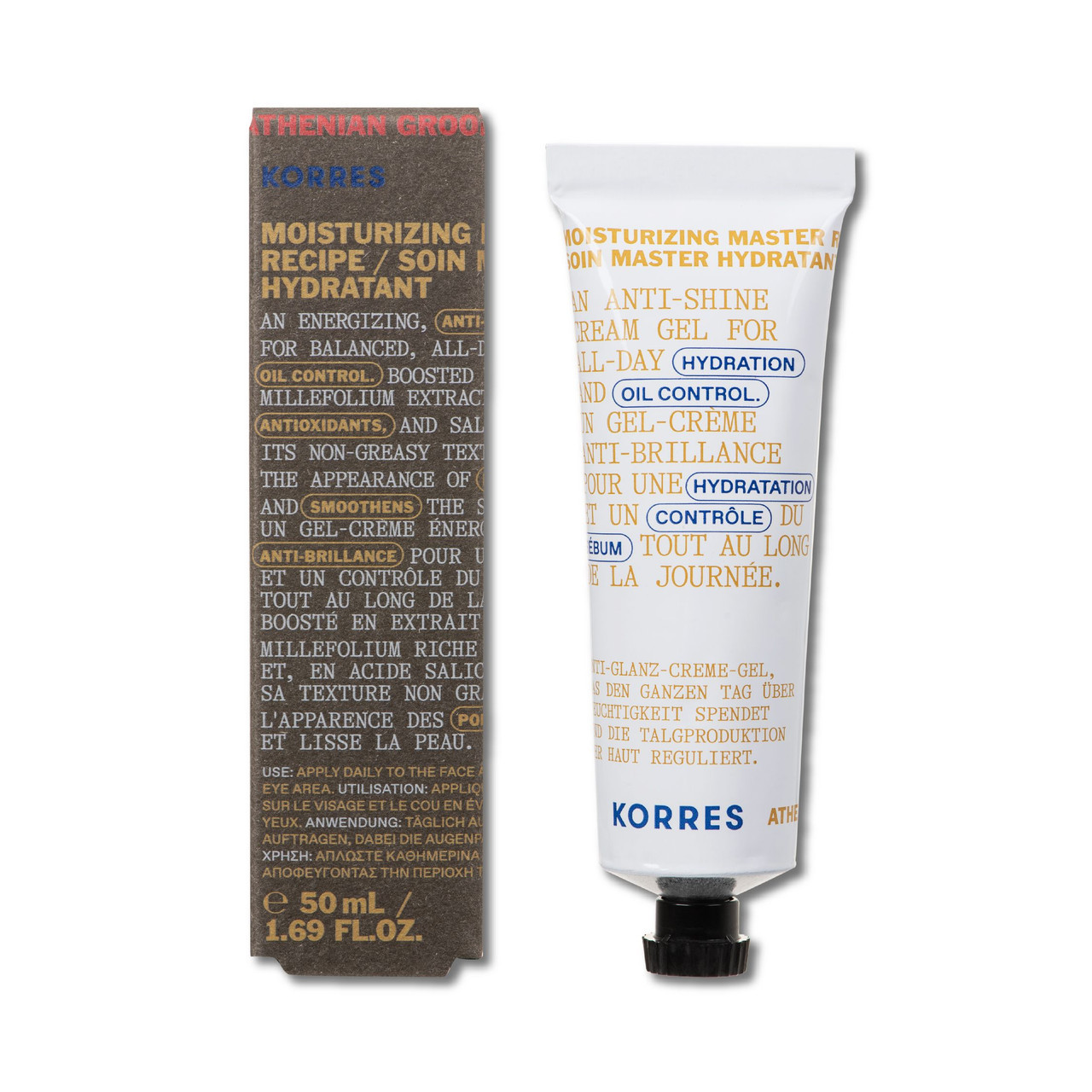 Korres Achillea Mens Moisture Cream | Bath & Unwind | Official