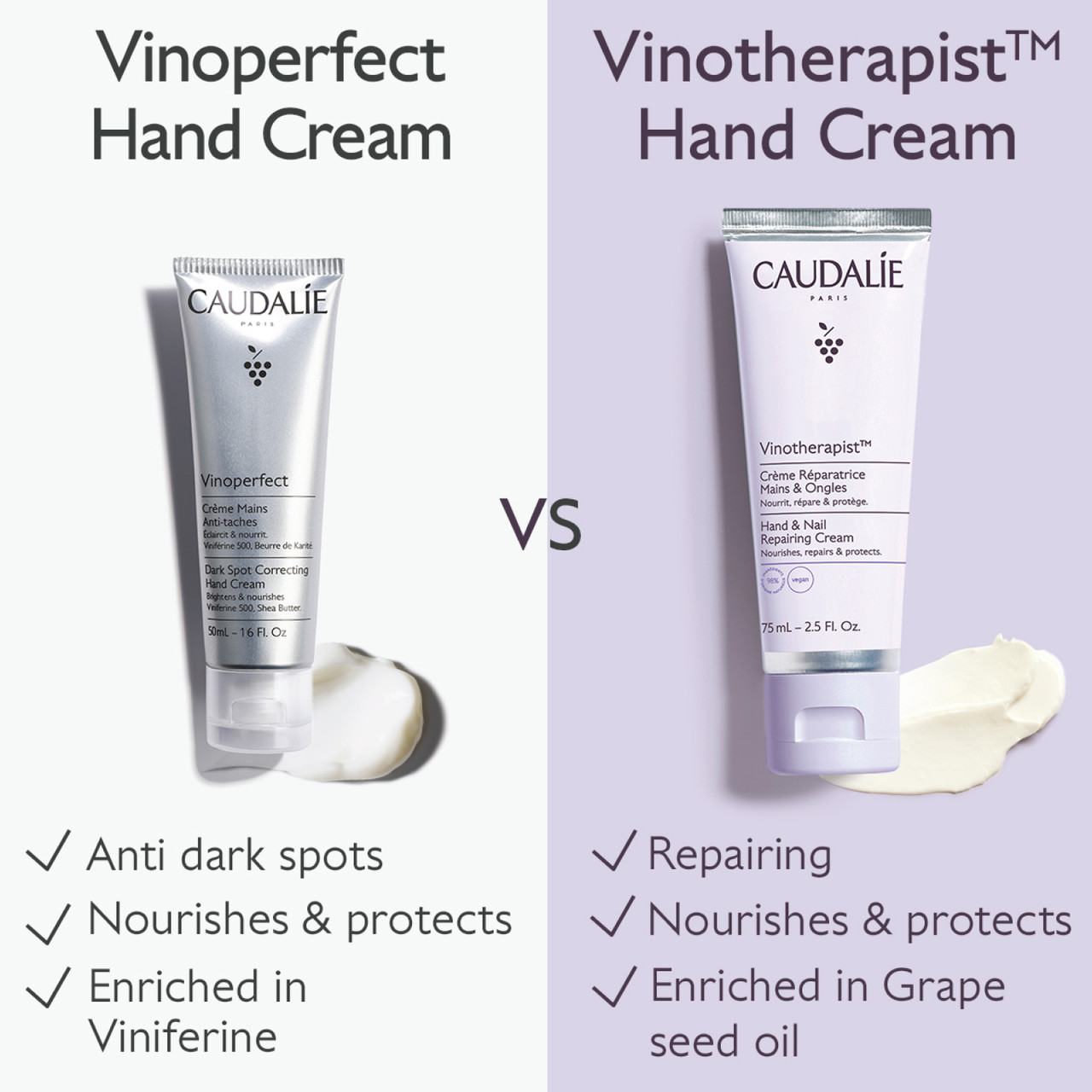 Caudalie Vinotherapist Hand & Nail Repairing Cream | Bath & Unwind