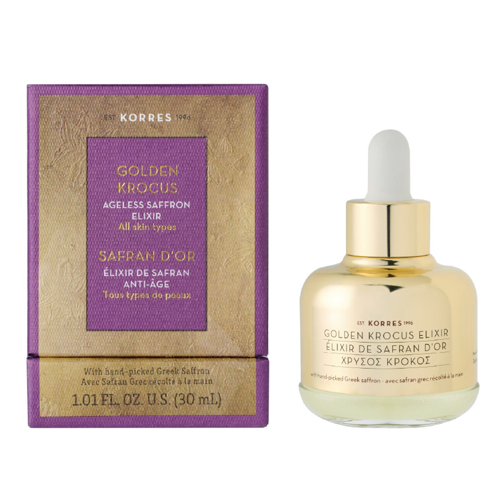 Korres Golden Krocus Ageless Saffron Elixir | Bath & Unwind