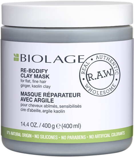 Matrix Biolage R.A.W. Re-Bodify Clay Mask Bath u0026 Unwind