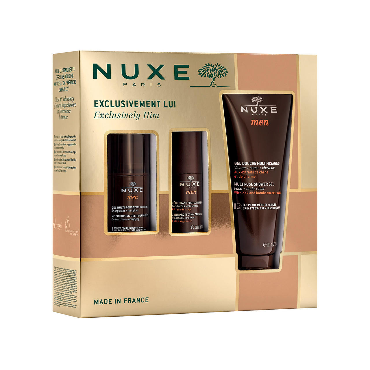 NUXE Men Essentials Box Set | Bath & Unwind | Official Stockist