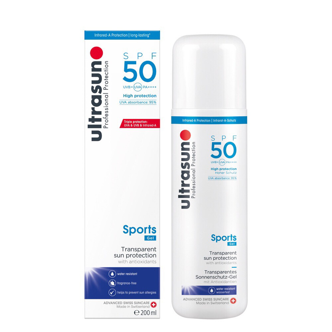 ultrasun sports gel spf 50