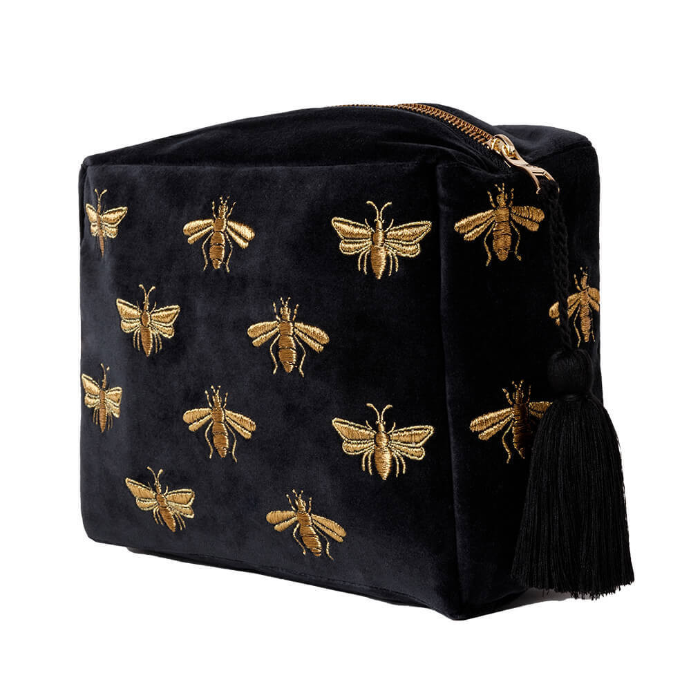 新品未使用品☆Elizabeth Scarlett beeポーチ Elizabeth Scarlett Honey Bee Charcoal Mini Pouch | Bath & Unwind