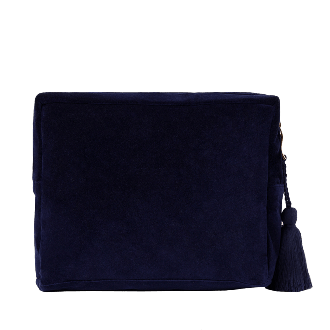 Elizabeth Scarlett Sun Goddess ベルベット ポーチ ネイビー Elizabeth Scarlett Navy Sun Goddess Wash Bag | Bath & Unwind
