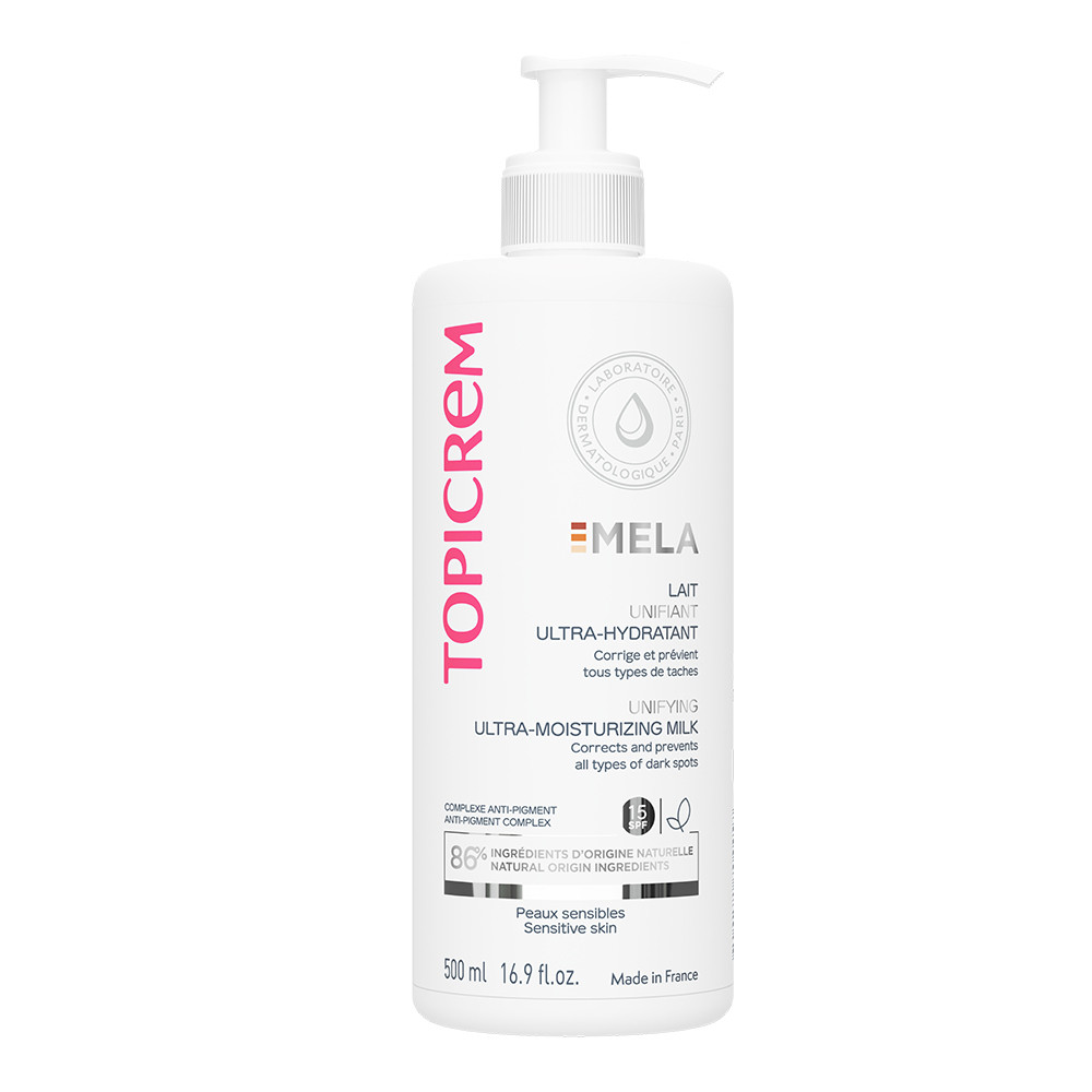 Topicrem MELA Unifying Ultra-Moisturising Milk 500ml | Bath