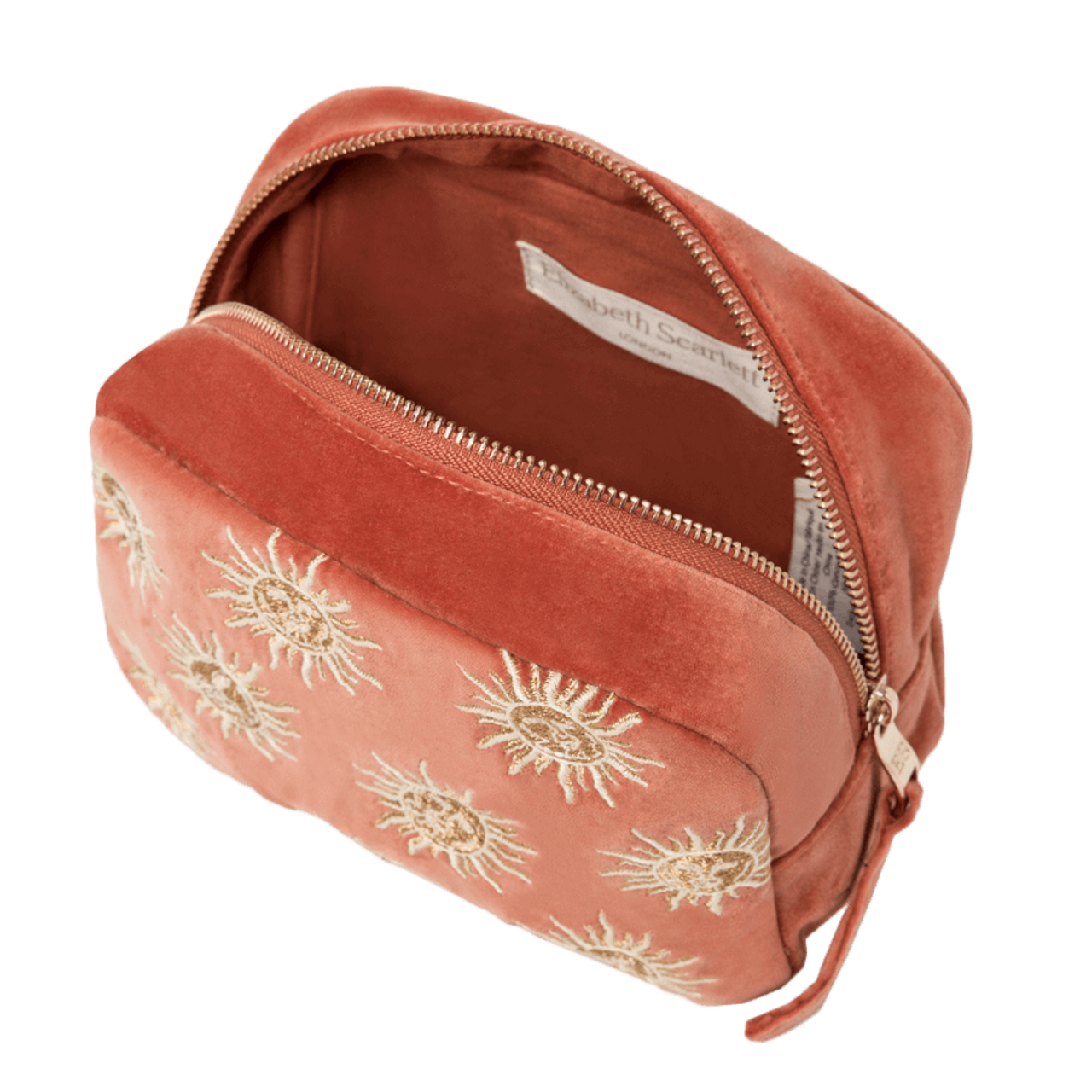 【Elizabeth Scarlett】 Sun Goddess Rust ベルベット ポーチ Elizabeth Scarlett Sun Goddess Rust Cosmetics Bag | Bath