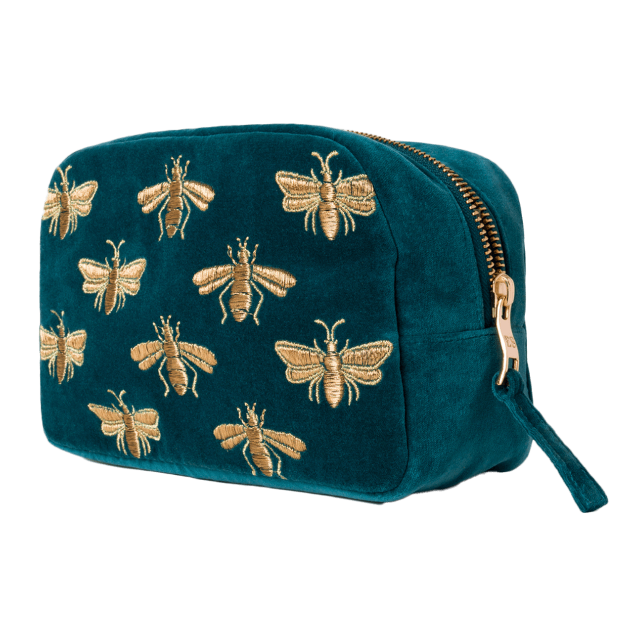 送料関税込【Elizabeth Scarlett】Honey Bee Make Up Bag Elizabeth Scarlett Honey Bee Rich Blue Cosmetics Bag | Bath