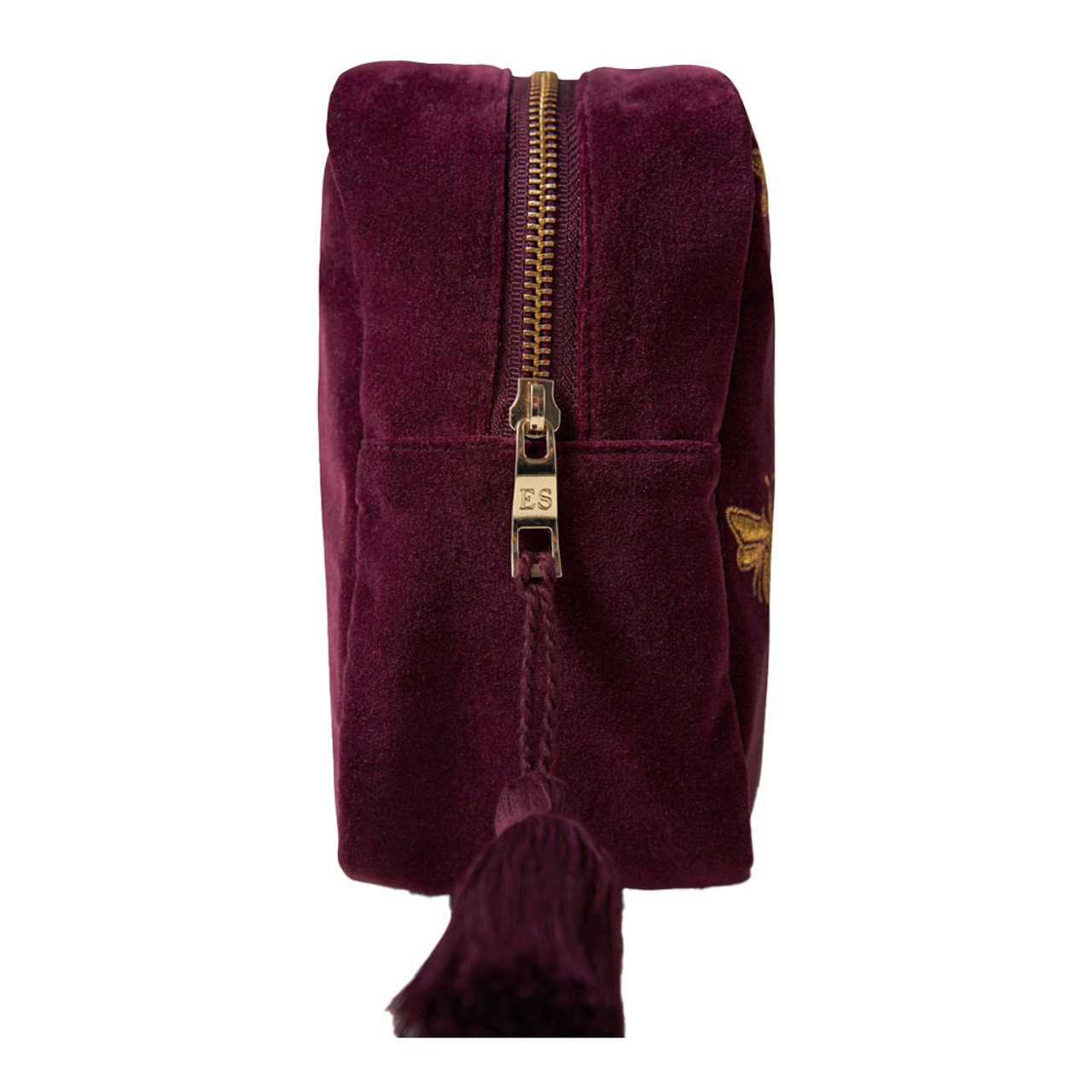 【Elizabeth Scarlett】Wash Bag ポーチ★ Elizabeth Scarlett Plum-Hued Honey Bees Wash Bag | Bath
