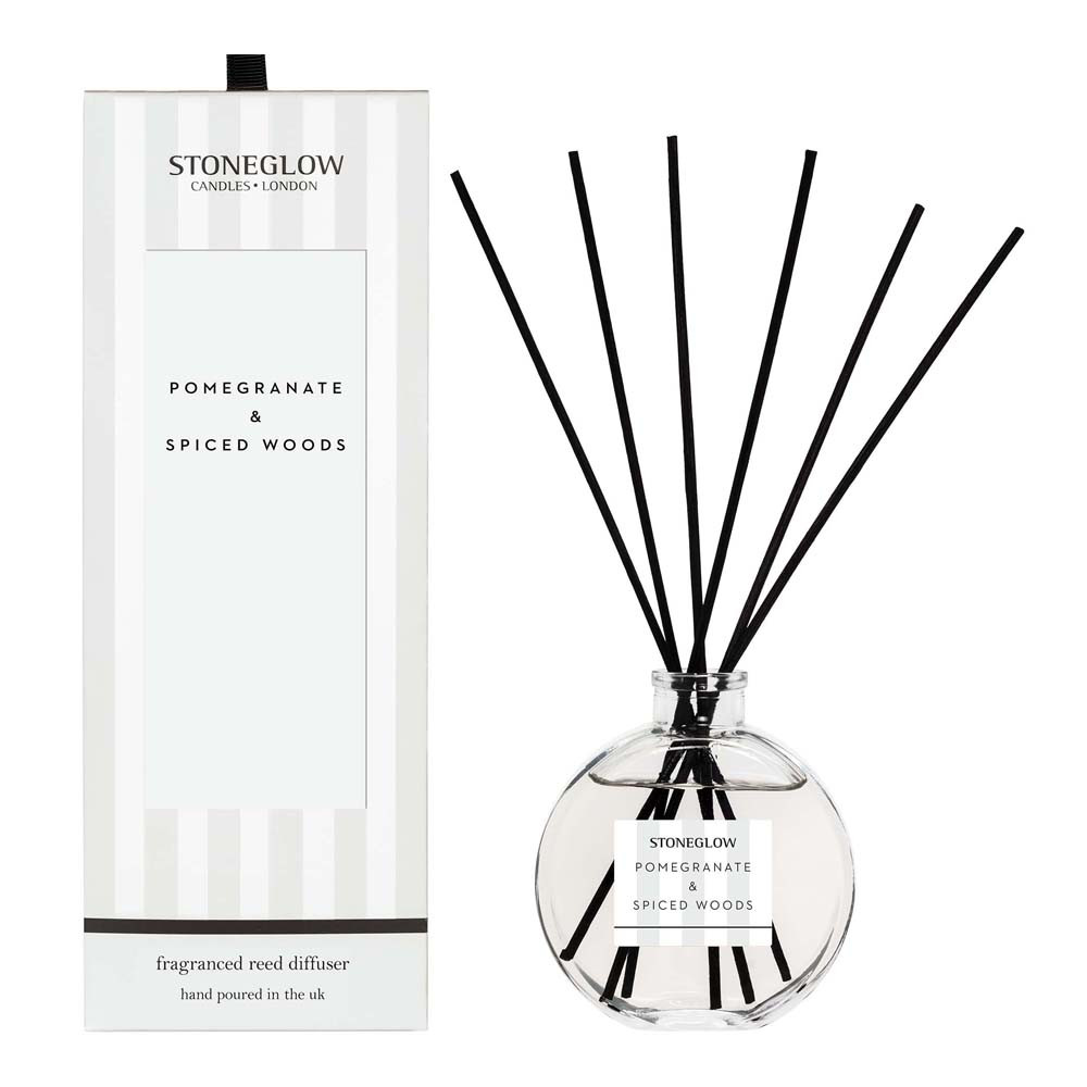 Stoneglow Modern Classics Pomegranate & Spiced Woods Reed Diffuser ...