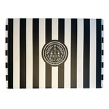 ABAHNA Bath Pillow & Cover - Black & White Stripe