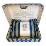 ABAHNA Bath Pillow & Cover - Blue & Green Stripe