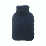 Aroma Home Navy Chunky Knit 2L Hot Water Bottle Aroma Home Navy Chunky Knit 2L Hot Water Bottle