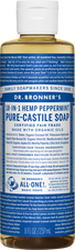 Dr Bronner 18-in-1 Hemp Peppermint Pure-Castile Soap - 237ml Dr Bronner 18-in-1 Hemp Peppermint Pure-Castile Soap - 237ml