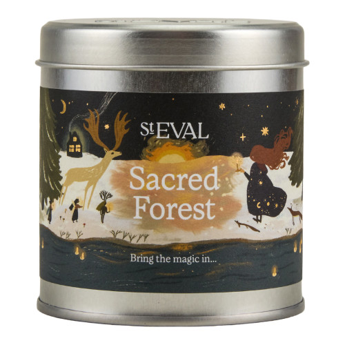 St Eval Sacred Forest Scented Christmas Tin Candle St Eval Sacred Forest Scented Christmas Tin Candle