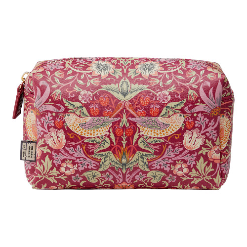 William Morris At Home Strawberry Thief Medium Wash Bag Red William Morris At Home Strawberry Thief Medium Wash Bag Red