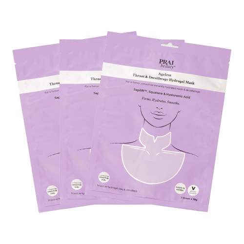 PRAI Ageless Neck & Decolletage Hydrogel Mask - Trio
