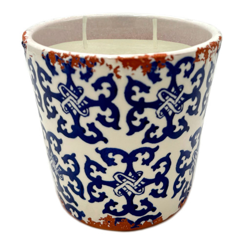 Wax Design Indochine Ceramic Candle Medium - Dark Blue