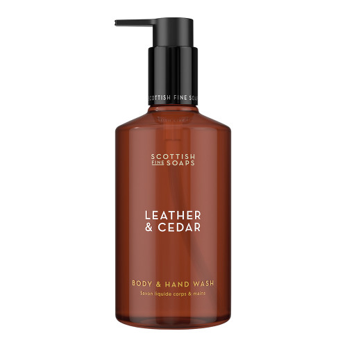Scottish Fine Soaps Leather & Cedar Body & Hand Wash 300ml