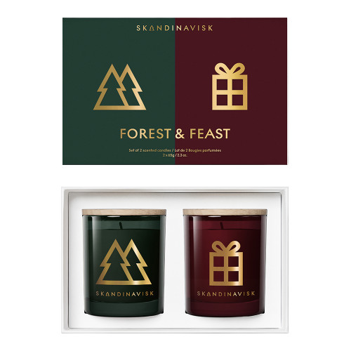SKANDINAVISK FOREST & FEAST Scented Candle Gift Set (Worth $60)