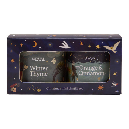 St Eval Mini Tin Candle Christmas Gift Set