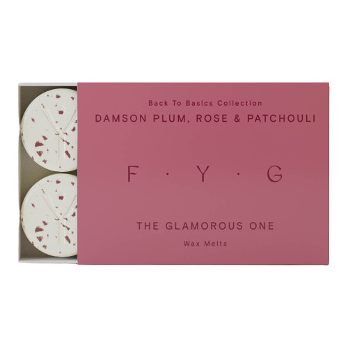F.Y.G Find Your Glow Damson Plum Rose & Patchouli Wax Melts - 6 Pieces