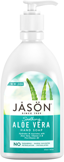 Jason Soothing Aloe Vera Pure Natural Hand Soap 480ml Jason Soothing Aloe Vera Pure Natural Hand Soap 480ml