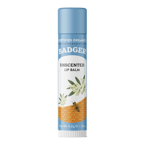 Badger Balm Unscented Lip Balm 